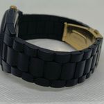 Anne Klein  women’s watch black tone 35mm quartz rhinestones plastic running Photo 4