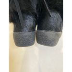 Cristina Italian Leather Faux Fur Winter Boots NWOT Sz 38/7.5 Dog Sled Trim VTG Black Photo 5