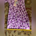 Oh Polly NWT:  Purple Floral Off-Shoulder Dress Photo 8