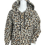 Lou & grey Sweatshirt Women XXSP Fluffy Fleece Hoodie Brown Tan Peyote Cheetah Photo 0