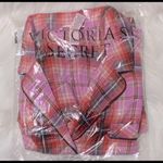 Victoria's Secret Victoria Secret Pink Red Purple Plaid Sleep Shorts Romper Pajamas Lounge Photo 1