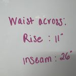 PacSun  Color Block High Rise Straight Women's Blue Jeans Size 23 Button Fly Photo 11