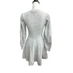Adelyn Rae Medium Gray Long Sleeve Sweater Dress Photo 1