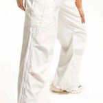 Edikted White Cargo Parachute Pants Photo 1