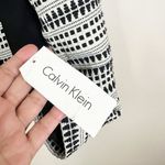 Calvin Klein NEW Blazer Jacket Womens Size 2 Swiss Dot White Black Full Zip Photo 4