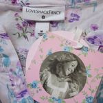 Love Shack Fancy NWT x Target Lou in Purple Floral Double Ruffle Tiered Dress M Photo 3