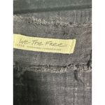 Free People  We the Free Black Crinkle Wrap Boho Blouse Size Large Photo 7