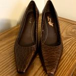 Ralph Lauren 💥 Latitia Croc Embossed Leather Heels Photo 2