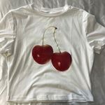 cherry crop top White Size M Photo 0