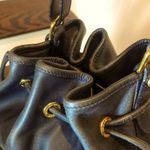 Gucci Lamb Skin Leather Drawstring Bucket Shoulder Bag VINTAGE Photo 2