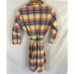 Lands' End Belted Madras Plaid Dress Size 2 Photo 6