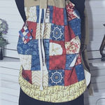 Paul Brent Beach Backpack Floral Print Red Blue Tan Photo 0