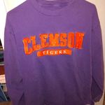 CLEMSON sweatshirt Purple Size M Photo 0