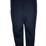 Chico's Womens Pinstripe Pants Size 2R Navy Rayon Blend Professional Wear Photo 1