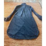 Merona  Denim Shirt Dress S/P Button Front Long Sleeve 100% Cotton Pockets Photo 7