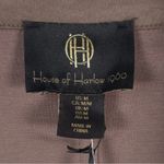 NWT House of Harlow 1960 Faux Suede Coat Trench Duster Medium Brown Photo 2
