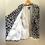 SANDRO SPORTSWEAR Giraffe Print Blazer Jacket Black White Size L Size L Photo 6