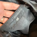 H&M  Black Leather Fringe Bucket Bag Handbag Crossbody Boho Carry-All Drawstring Photo 6