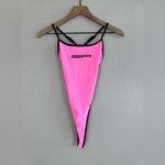 I am gia I.AM.GIA Virgo Strappy Bodysuit in Neon Hot Pink size Small $80 Photo 3