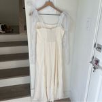 Reformation New  Kairo Midi Dress in Ivory Photo 5