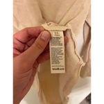 We The Free  Clover Puff Shoulder Top Women's Oatmeal Crew Neck 3/4 Sleeves M Photo 2