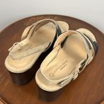 Unity in Diversity Happy strappy multicolor suede slingback sandals size 9 Tan Photo 3