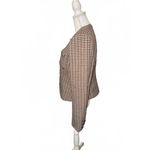 New Ronny Kobo Houndstooth Blazer Jacket with Gold Buttons, XL (0755) Brown Photo 2