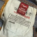Miss Vigoss Bootcut Jeans Mid Rise Distressed Stretch Y2K Style Embroidered Blue Size 27 Photo 8