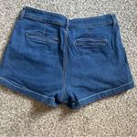 EXPRESS Blue High Waist Denim Shorts Shortie High Rise Casual Summer Comfy 12 Photo 4