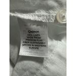 Quince 100% Linen Short Sleeve Button-Up Shirt in White – Size L Photo 5