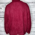 G by Giuliana NWT Size 2X Cranberry Cowl Neckline Eyelash Fuzzy Sweater Top Photo 2
