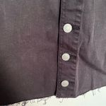 PacSun  Button Front Denim Mini Skirt Black Photo 6