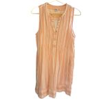 Faherty  Isha Organic Cotton‎ Dress Striped Sleeveless Casual Pockets Size S Photo 5