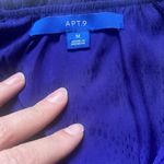 Apt. 9  Indigo Snakeskin Flutter Sleeve Blouse Photo 6