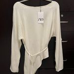 ZARA Asymmetrical Sweater with Belt Photo 0