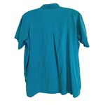 Jacque & KoKo All Silk Teal Button Up Shirt Size 14/16 Green Photo 2