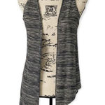Ultra Flirt  Women’s Vintage Y2K Gray Open Front Sleeveless Vest Size S Lightweig Photo 0