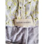 Intimissimi Pajama Pants Women Medium PJ Lounge Lace Drawstring Pocket Capri Gray Photo 2