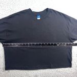Old Navy Vintage Tee T Shirt Women Small Crop Black Basic Oversized Baggy Loose Photo 3