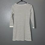 H&M Parisian Chic Striped Sweater Dress Size XS | Breton Nautical Gold Button Photo 3