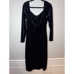 Boden Sweetheart Black Velvet Jersey Midi Dress Sz 8 NEW Photo 8