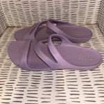 Crocs Women 9 Lavender Kadee Strappy Comfort Flat Sandals Beach Vacation Resort Photo 1