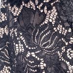 Betsy and Adam Black lace bodice Sleeveless Scoop Neck DRESS WO SIZE 18. BACK ZIP Photo 7