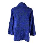 Habitat  Purple Black Textured Button Front Long Sleeve Casual Jacket Medium Photo 2