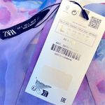 ZARA  Floral Draped Top Size L NWT Photo 9