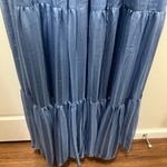 Mac Duggal NWT Slate Blue Tie Neck Tiered Halter Gown Size 8 US $398 Photo 7