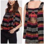 Free People Vintage Embroidered Swing Tank Top Size S Sleeveless Boho Southwest Photo 1