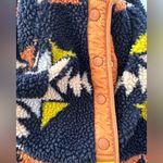 Free People NWT - Rocky Ridge Fleece Aztec Jacket Night Sky SIZE EXTRA SMALL Photo 8