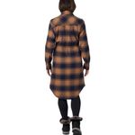 Columbia  Women's Plaid Flannel Shirt Dress Belted Button Down Long Sleeve Photo 2