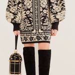 Farm Rio Pineapple Garden Mini Sweater Dress Photo 0